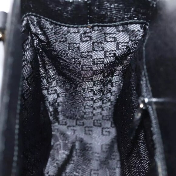 GUCCI Hand Bag Canvas Gray Auth - Picture 11 of 16